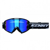 Мотоочки Kenny Racing Track+ Grey/White/Black Blue Lens