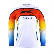 Мотоджерси Kenny Racing Track Focus White/Red/Blue