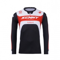 Мотоджерси Kenny Racing Track Focus Black/White/Red