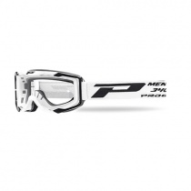 Мотоочки Progrip 3400 Menace Roll-Off White Clear Lens