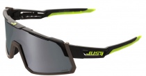 Мотоочки Just1 Sniper Black-fluo Yellow Grey Mirror Lens