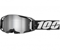 Мотоочки 100% Armatic Black Mirror Silver Lens