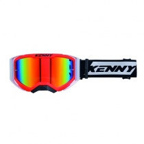 Мотоочки Kenny Racing Performance Evo 2 Black/White/Red Mirror Lens
