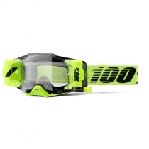 Мотоочки 100% Armega Forecast Neon Yellow Clear Lens Roll-Off