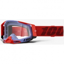 Мотоочки 100% Racecraft 2 Cleat Red/Blue Clear Lens