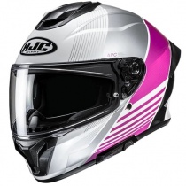 Шлем HJC C71 Morix MC8 White/Silver/Pink
