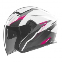 Шлем NOX N130 Myst White/Black/Pink
