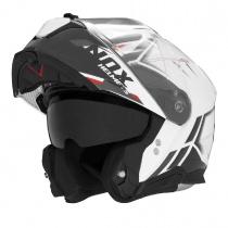Шлем NOX N967 Synchro White/Red