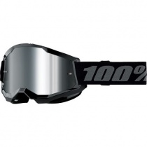 Мотоочки 100% Strata 2 Black Mirror Silver Lens