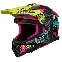 Шлем LS2 MX708 Fast II Gorilla Black/Yellow