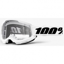 Мотоочки 100% Strata II White Clear Lens