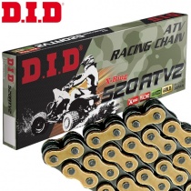 Цепь приводная DID 520 G&B ATV2/112FB Gold/Black
