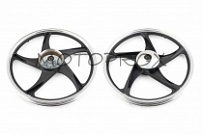 Диск колесный ZY DKZ-006 17x1,40 Black/Silver Active