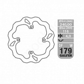 Диск тормозной Galfer DF179W