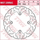Диск тормозной TRW Lucas MST229RAC