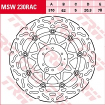 Диск тормозной TRW Lucas MSW230RAC