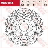 Диск тормозной TRW Lucas MSW241