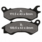 Колодки тормозные EBC SFA709