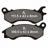 Колодки тормозные EBC SFA709HH