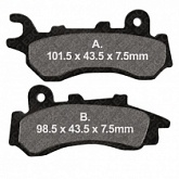 Колодки тормозные EBC SFAC723