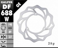 Диск тормозной Galfer DF688W
