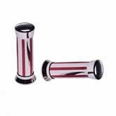 Грипсы руля Motorace GRZ-135 Chrome/Red