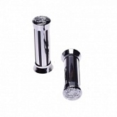 Грипсы руля Motorace GRZ-139 Chrome/Black