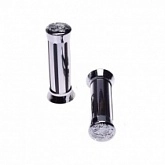 Грипсы руля Motorace GRZ-139 Chrome/Black