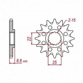 Звезда передняя Grosskopf STL1248.13GR