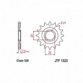 Звезда передняя JT JTF1323.13