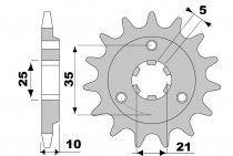 Звезда передняя JT JTF415.15