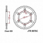 Звезда задняя JT JTR897.46SC