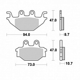 Колодки тормозные Braking 923SM1