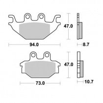 Колодки тормозные Braking 923SM1