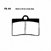 Колодки тормозные EBC EPFA095HH