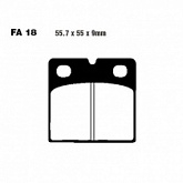 Колодки тормозные EBC FA018
