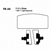 Колодки тормозные EBC FA022V