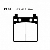 Колодки тормозные EBC FA032