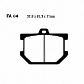 Колодки тормозные EBC FA034