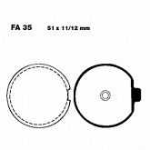 Колодки тормозные EBC FA035