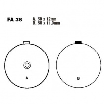 Колодки тормозные EBC FA038