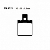 Колодки тормозные EBC FA047/2