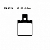 Колодки тормозные EBC FA047/3