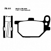 Колодки тормозные EBC FA061