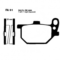 Колодки тормозные EBC FA061V