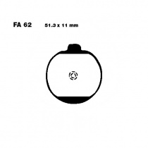 Колодки тормозные EBC FA062