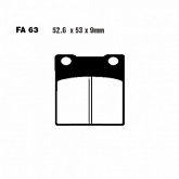 Колодки тормозные EBC FA063HH