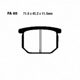 Колодки тормозные EBC FA065
