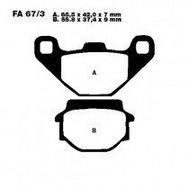 Колодки тормозные EBC FA067/3