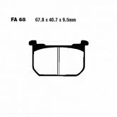 Колодки тормозные EBC FA068